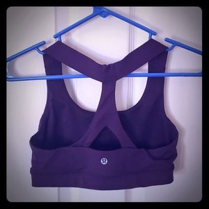 Lululemon Fast Lane Sports Bra Yoga Run Purple